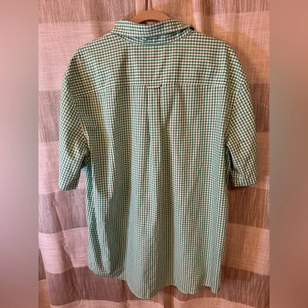 Chaps Green Plaid Casual Shirt - Picture 5 of 8